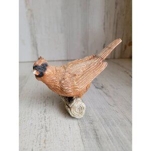 Red cardinal bird AS IS branch tree ceramic home decor‎